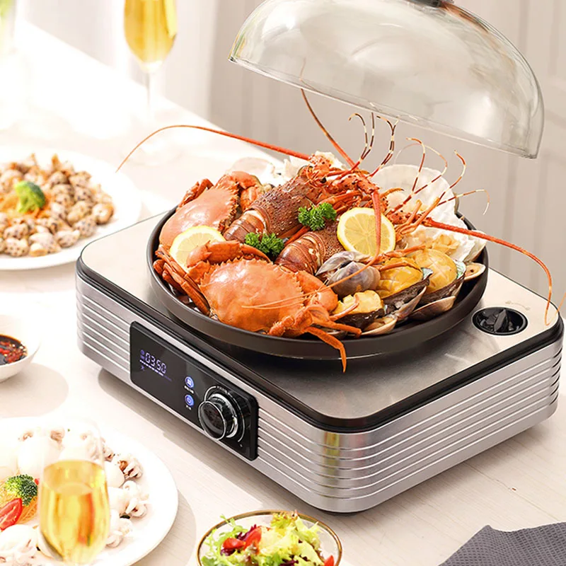 

Extreme Speed Steam Pot Household Electric Steamer Multi-functional Seafood Steam Pot Reservation Large-capacity Steam Hot Pot