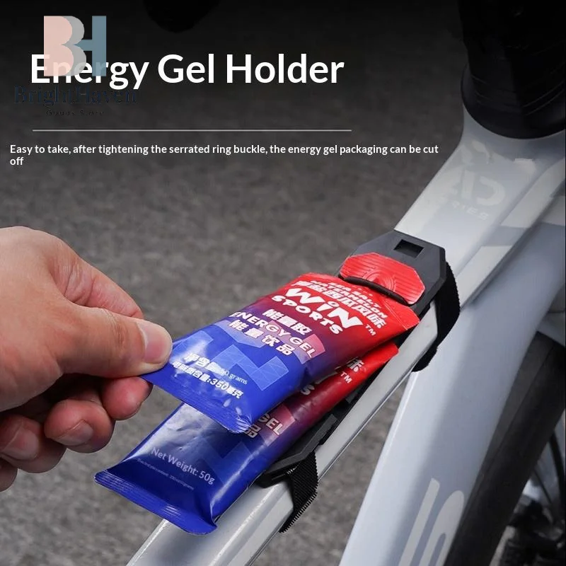 Bicycle Energy Gel Holder Road And Mountain Bike Storage Box Energy Bar Elastic Buckle Cycling Accessories B.H