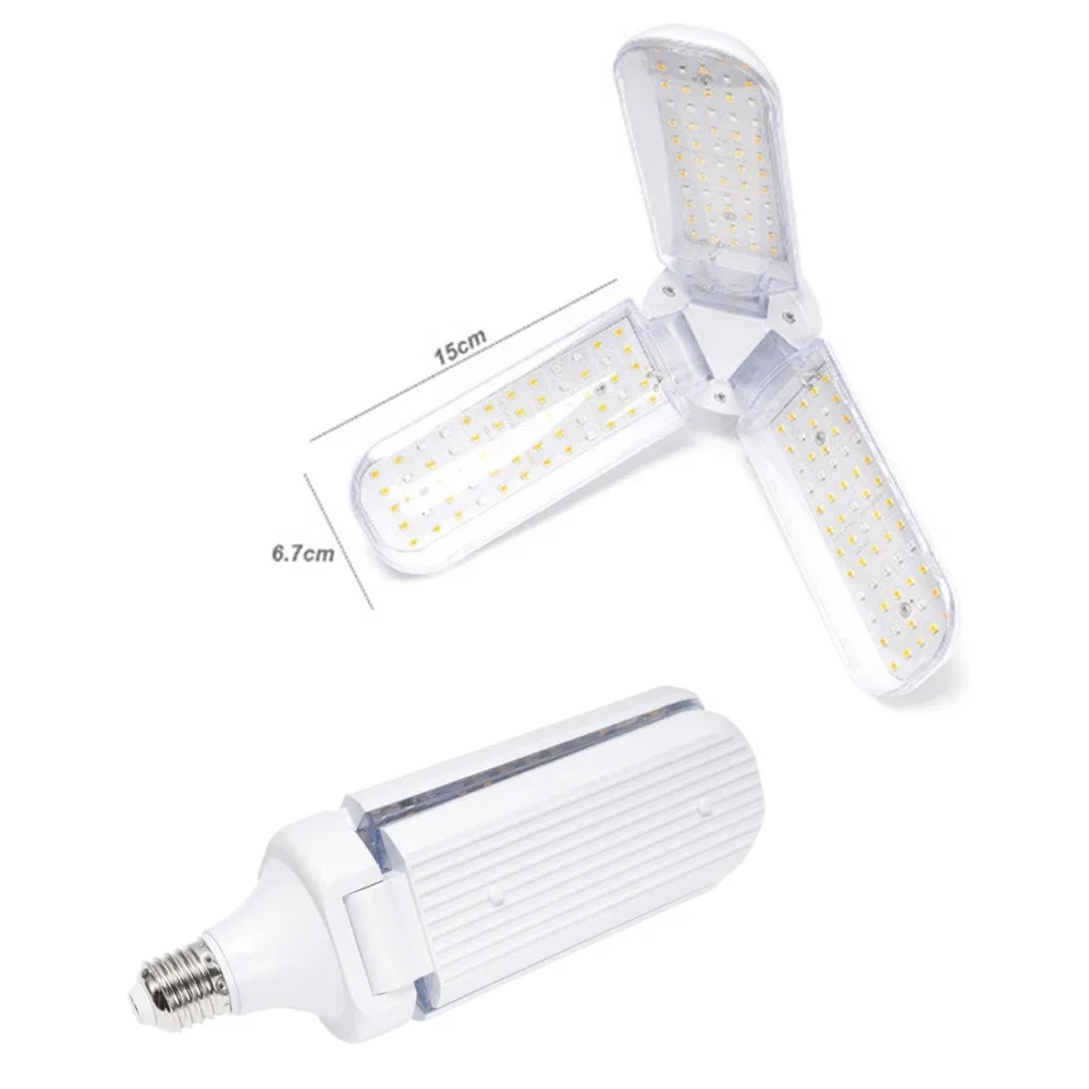 2/3/4 Leaf 24/36/48W LED Folding Full Spectrum Plant Growth Light E27 Spiral Succulent Fruit and Vegetable Fill Light