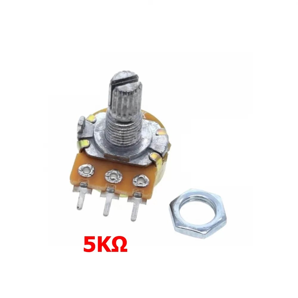 2x Potenciometro B5K lineal 5k OHM kΩ linear potentiometer 5k