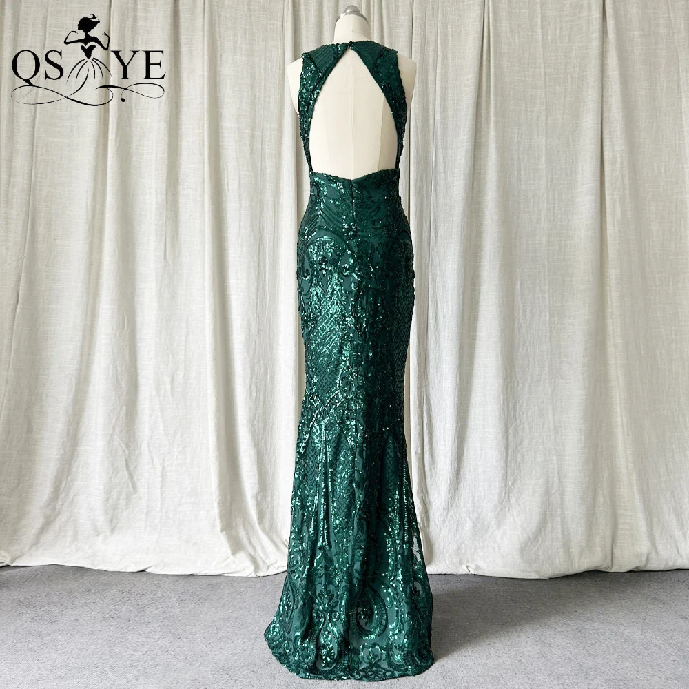 green emerald velvet dress Simple Backless Emerald Green Satin Long Prom, Long Green Formal Gradu —  Bridelily main image 1