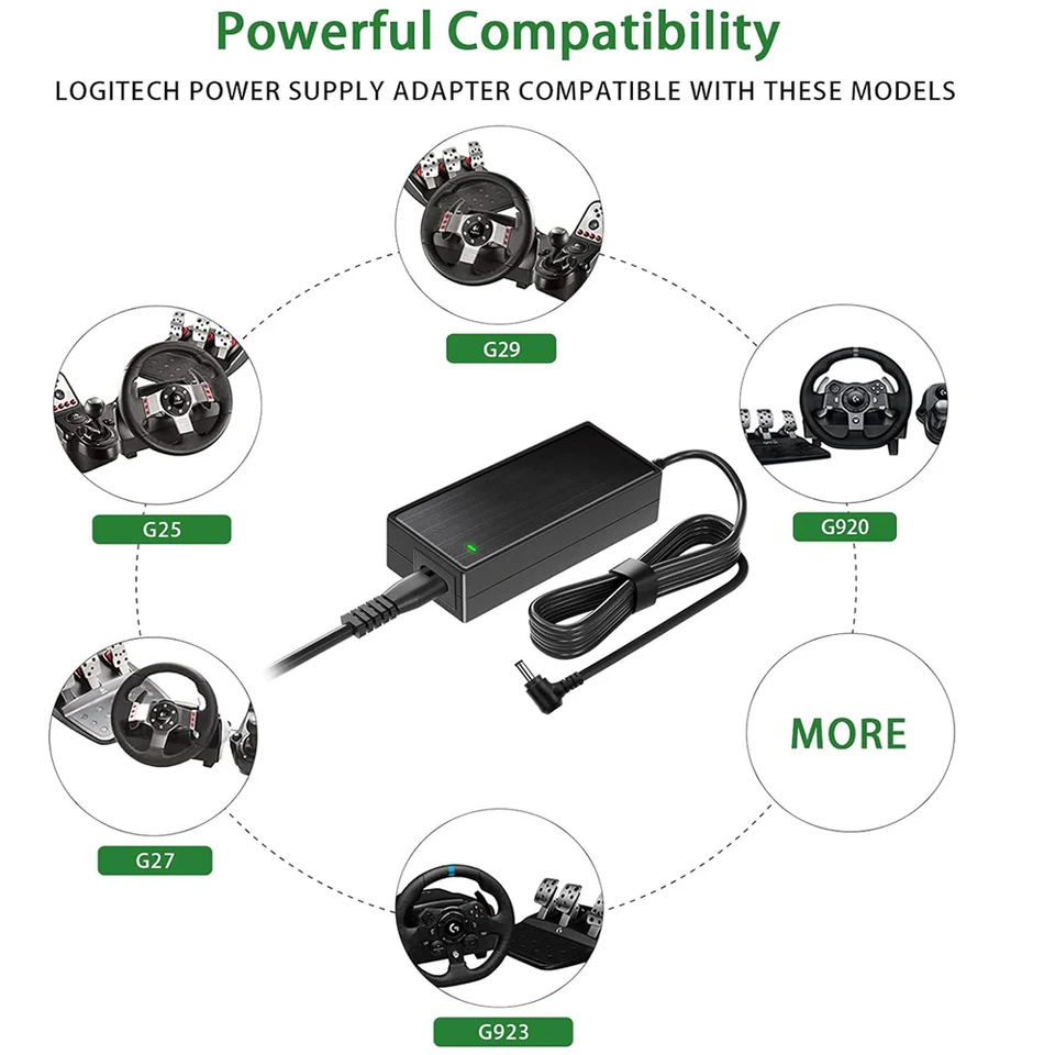HY1C 24V 2.5A Power Supply Adapter For Logitech G920 G29 G25 G27 Racing Wheel - Replacement Charger - View #9