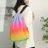 Sports Backpack Gradient Color Drawstring Design Large Capacity Travel Bag for Gym Yoga Fitness Outdoor Activities 3