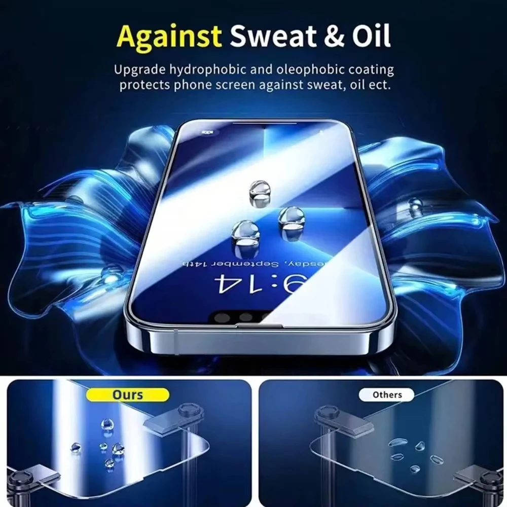 Premium HD Tempered Glass Screen Protector - Full Cover Clear Protective Film (1-5 Pack)