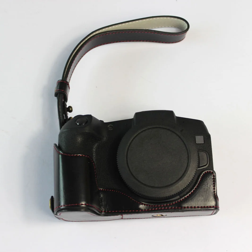 Mezza Custodia In Vera Pelle Per Canon EOS RP R7 R10 – Cover Base Fotocamera