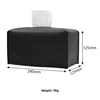Nordic Style Living Room Tissue Box Leather Square Tissue Box Dustproof Car Tissue Bag Extractable Tissue Box Home Supplies 4