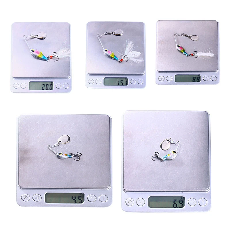 4g 8g 10g 15g 20g Angeln Lockt Wobble Rotierenden Metall Vib Vibration Köder Angeln Künstliche harte Köder Spinner Löffel Köder Pesca – Detail 2