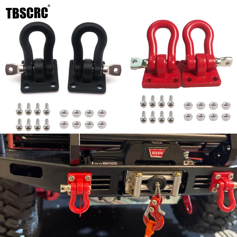 Yuemsh 2 ganci in metallo, decorazione per crawler auto assiale