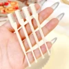 Portable Comb Nose Hair Trimmer Double Head Nose Hair Scraper Ear Cleanning Professional Nose Hair Trimmer Shaving Scissors Tool 6