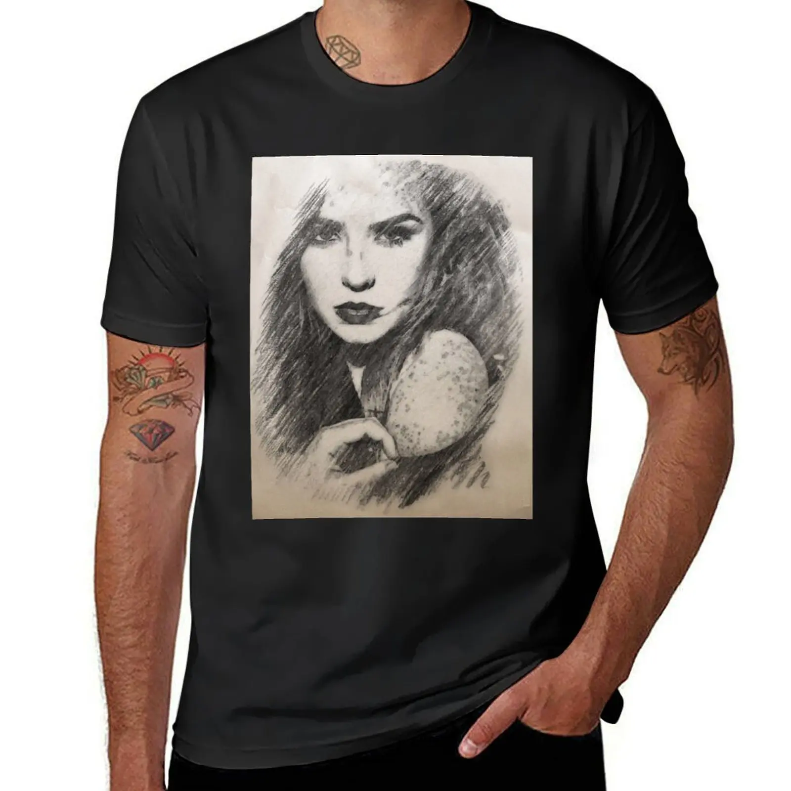 Camryn Grimes T-Shirt tops vintage clothes anime clothes slim fit t shirts for men