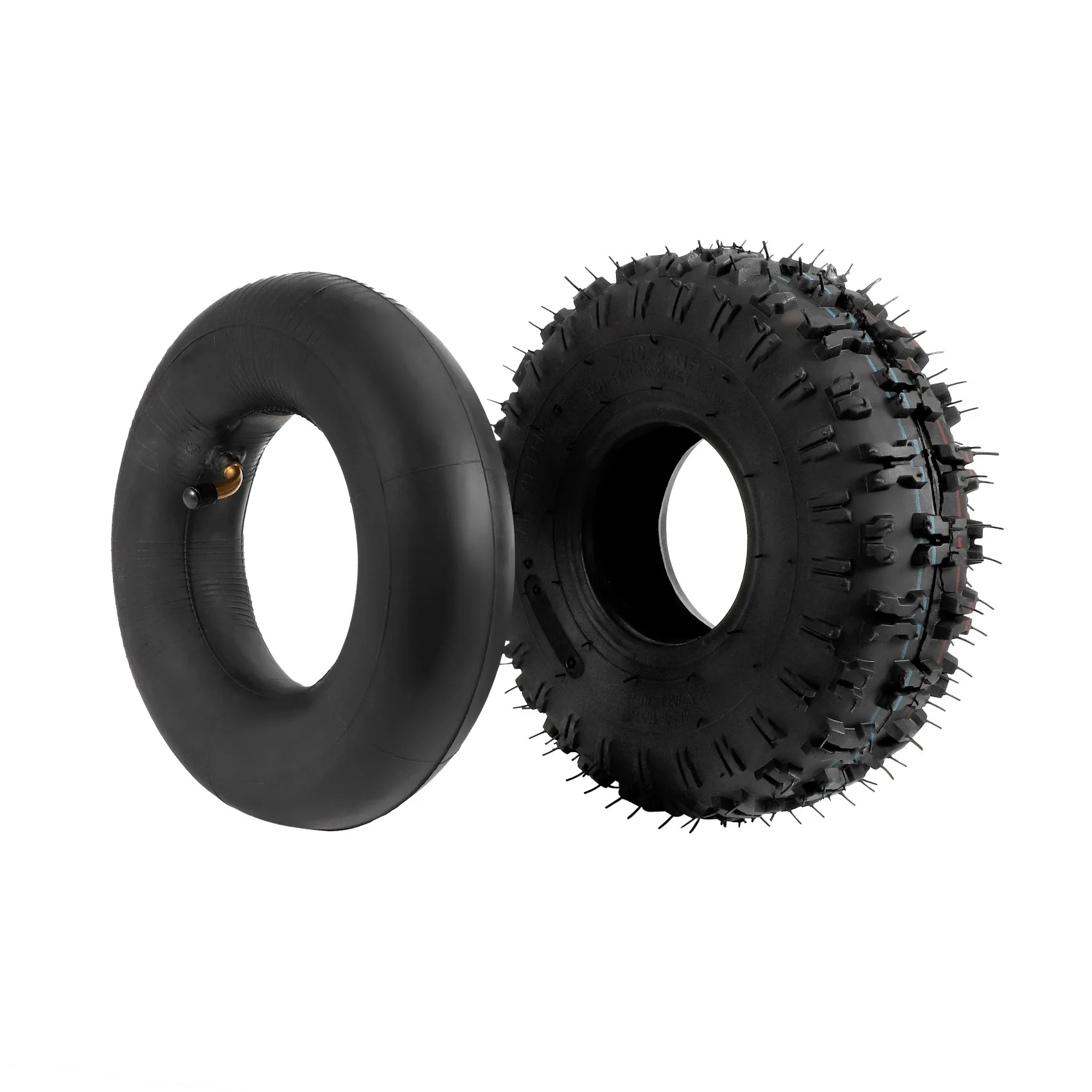 

4.10-4 410-4 4.10/3.50-4 Inner Tube + Tire for Garden Rototiller Snow Blower Mowers Hand Truck Wheelbarrow Go Cart