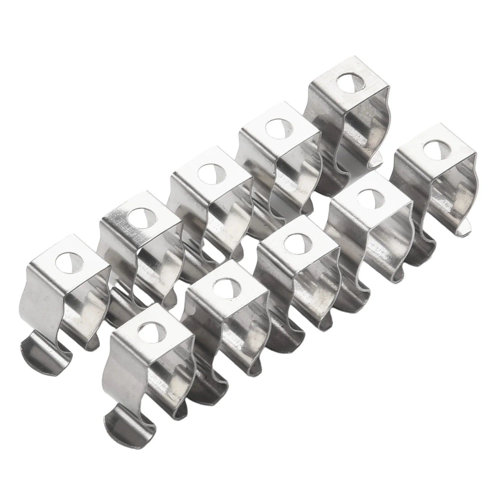 10pcs Spring Terry Clips Stainless Steel Narrow Base Tools 6mm-28mm Heavy Duty Tools Storage Hangers For Garages Sheds Hardwares