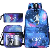 New 3pcs CR7 Backpacks Simple Style Lightweight Boys Girls School Bags Capacity Teens Laptop Backpack Women Men Travel Mochilas - Image 6