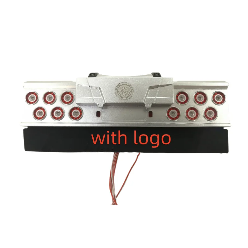 CNC LED Tail Light Rear Bumper Lamp for Tamiya 1/14 Truck RC Cars Scania King Stiholt Tamiya LESU Truck Upgrade Accessories 2