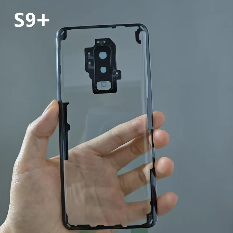 삼성 갤럭시 S20 S21 울트라 S10 플러스 5G S9 S8 S7 엣지 투명 배터리 백커버 수리 도어 후면 케이스 + 렌즈