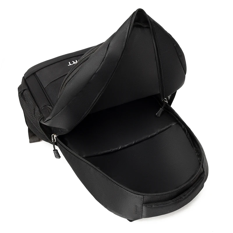 Men's laptop backpack | Large capacity, multiple zippered pockets, adjustable padded shoulder strap and mesh side pockets, suita