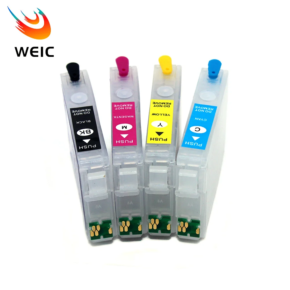 4Colors232EmptyRefillInkCartridgewithChipForEpsonWF2950