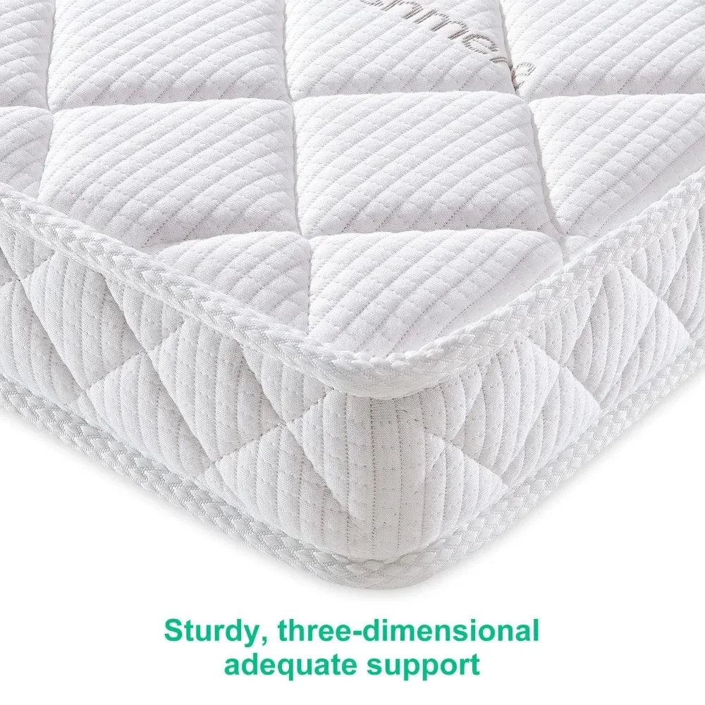 Premium Dual-Sided Crib & Toddler Mattress,100% Knitted Fabric,Premium Fleece-Hypoallergenic,5" Firm Soft Crib Mattress 4