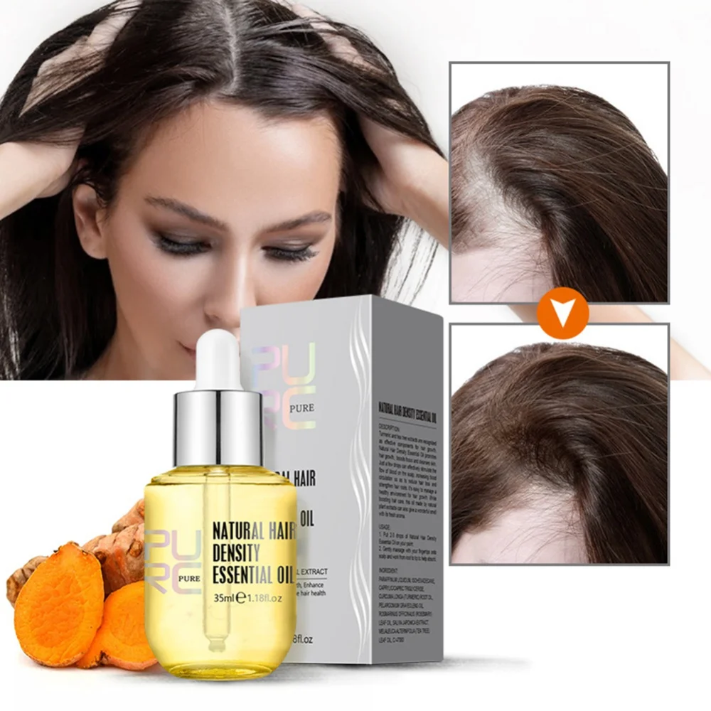 

PURC Hair Growth Products Ginger Essence Thickening Prevent Hair Loss Oil Scalp Treatments for Men Women Beauty Health 35ml