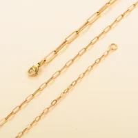 Polished Paper Clip Chain 2.5/2.7/4mm Stainless Steel Necklace Trendy Layering Choker Waterproof Jewelry Men And Women 5