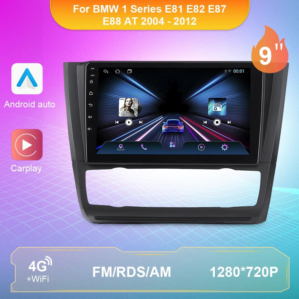 

Автомагнитола на Android 10,0 для BMW 1 серии E81, E82, E87, E88 AT 2004-2012, центральный мультимедийный видеоплеер, GPS, Carplay, Android, авто