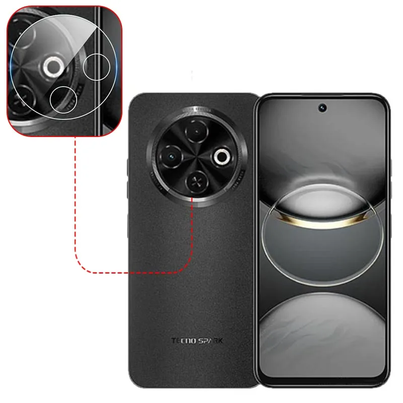 For Tecno Spark 30C HD Clear Slim Back Rear Camera Lens Cover