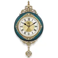 Retro European Style Wall Clock Watch Living Room 2