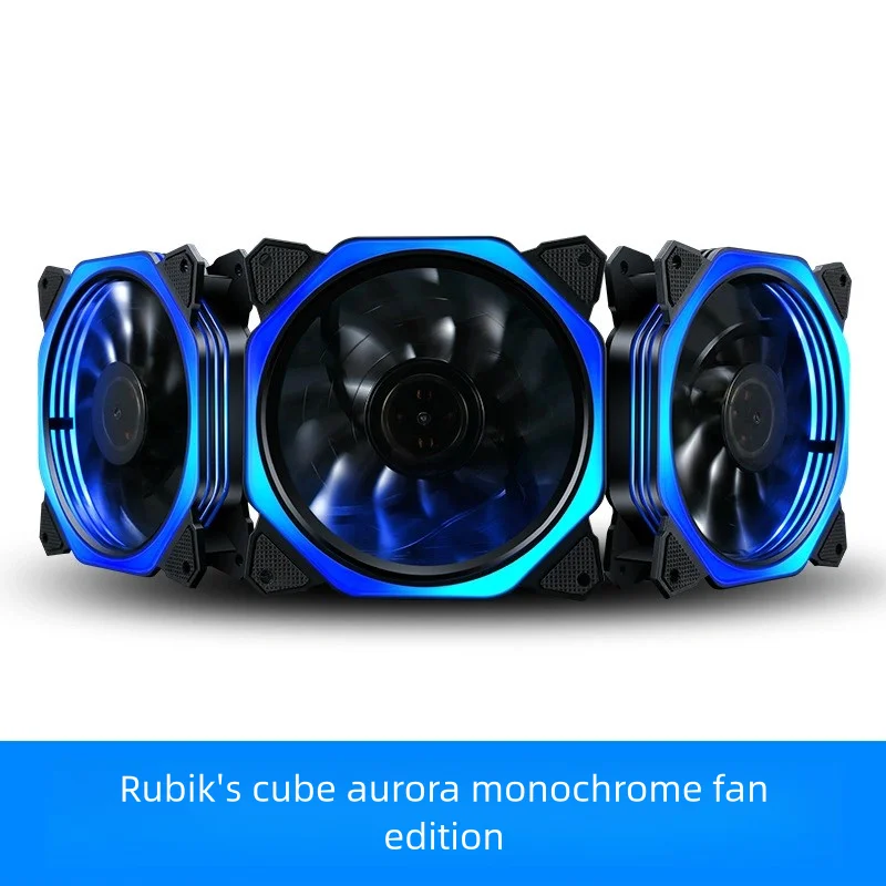 RGB Case Fan 6PIN 12cm Desktop Computer Cooling Fan Color Changing Cooler Up Silent Fan for Computer Case & Radiator