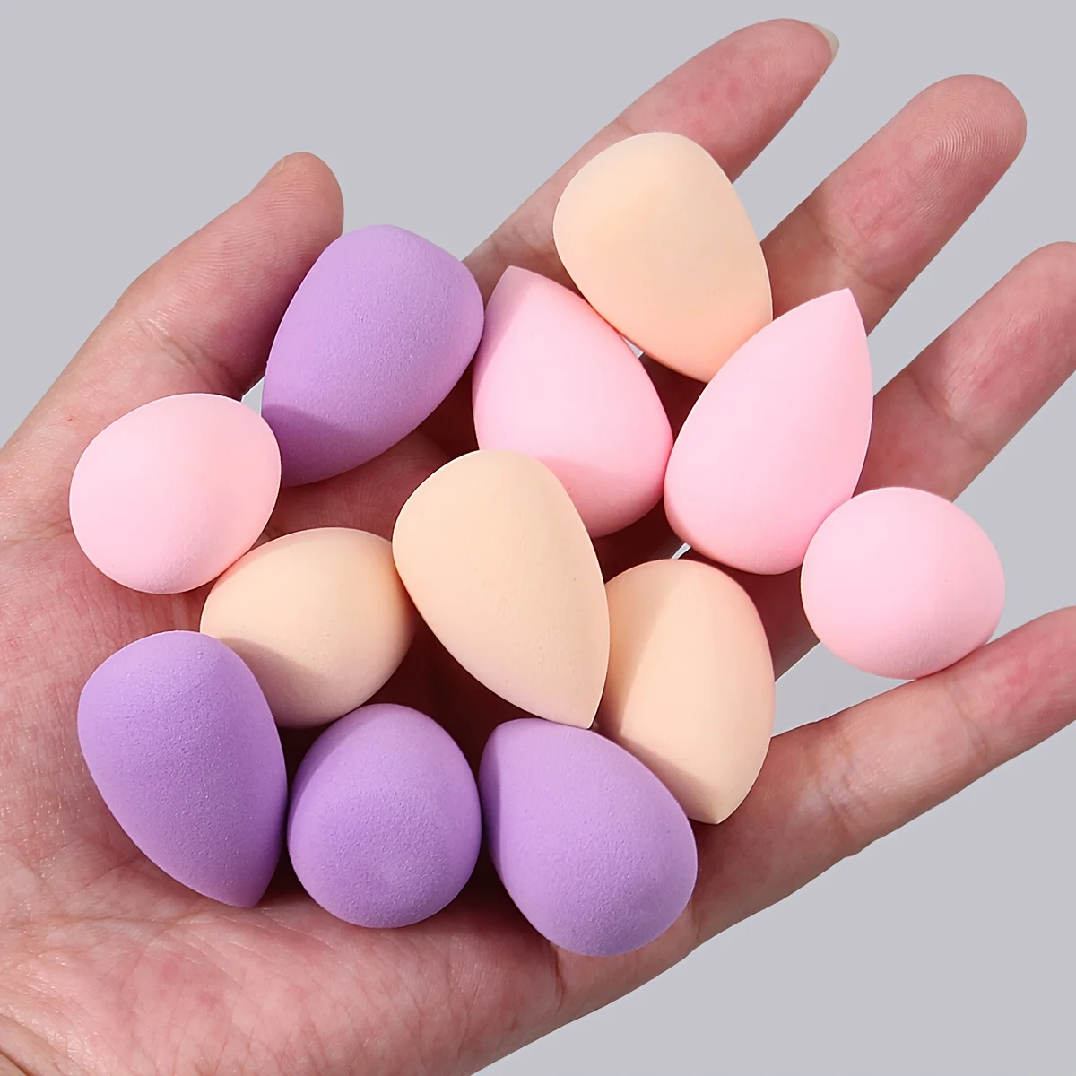 6/36PCS Mini Makeup Sponges - Teardrop Multi-Color Sponges, Latex-Free & Hypoallergenic for Foundation & Concealer (Travel )