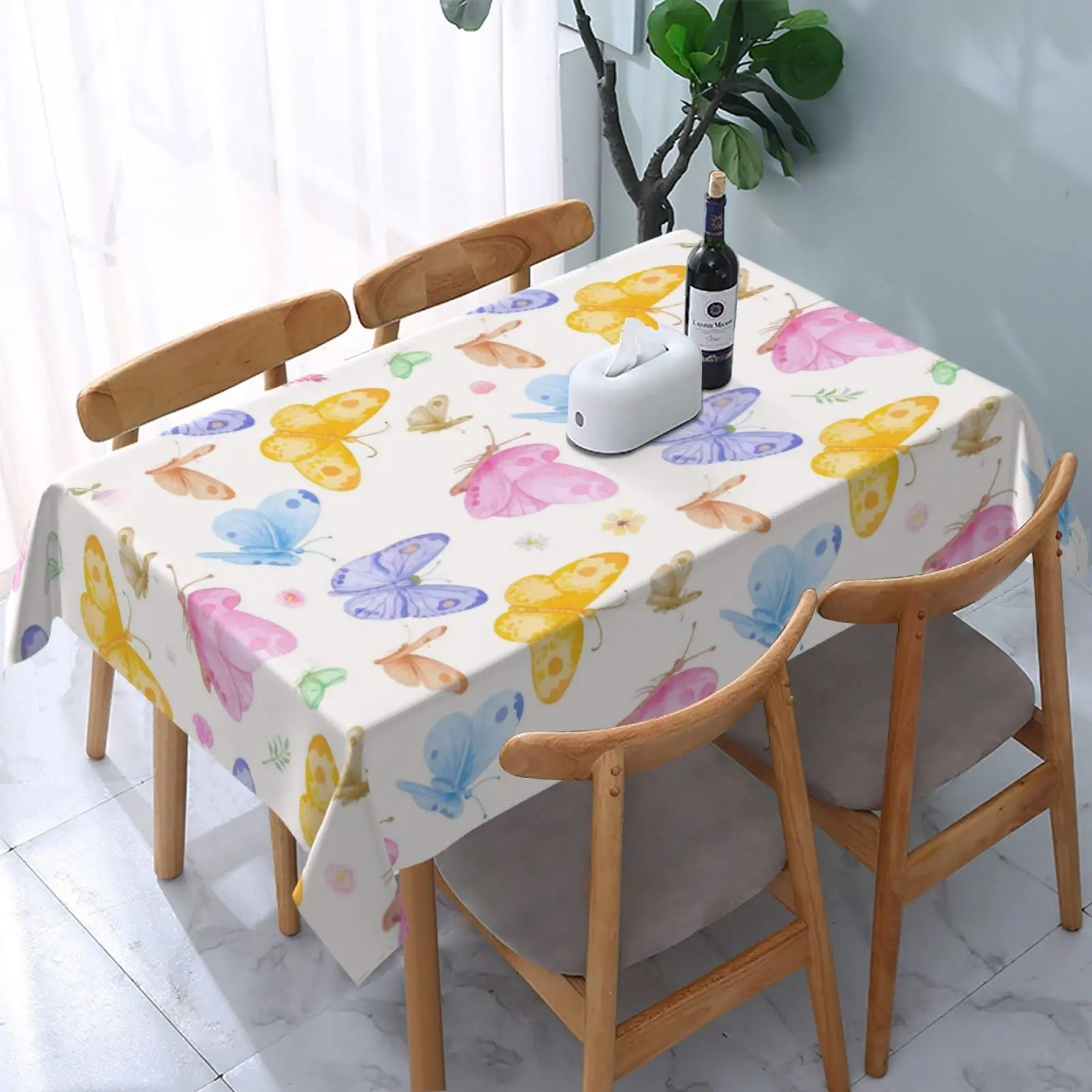 

AFHYZY Table Cloth Rectangle Table Waterproof Tablecloth Picnic Table Cover 54x 72 Inch Washable Camping Tablecloth Polyester