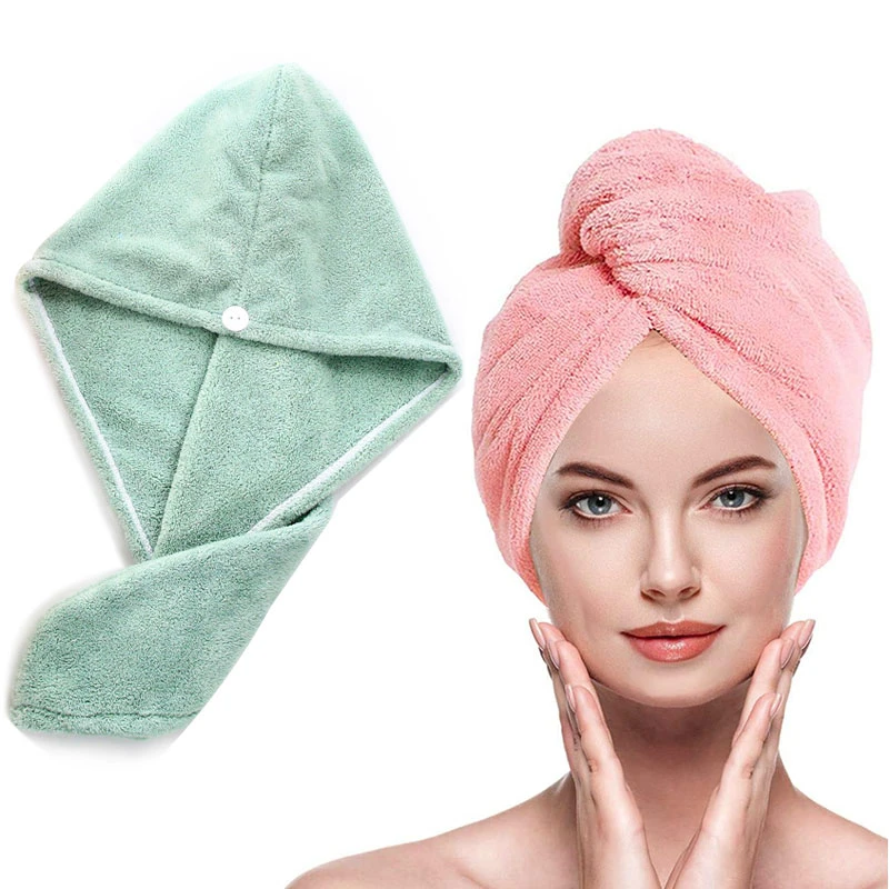 Microfibre After Shower Hair Drying Wrap Lady's Towel Quick Dry Hair