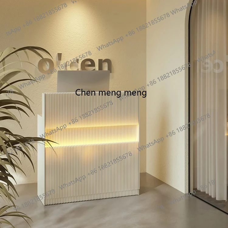 Office Front Reception Desk Clothing Store Information Desk Convenience Store Bar Counter Commercial Exhibition Modern Simple