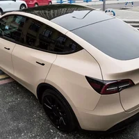 Matte Mocha Latte Car Vinyl Film Auto Wrapping Decal Air Release Technology PVC Waterproof Motorcycle Car Body Decoration Film 3