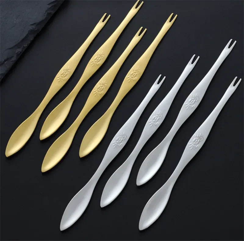 304 stainless steel New Crab Shape Die Cast Quick Shellfish Lobster Cracker Seafood Tools Clip Needle Fork Picks Pincer Nut Set