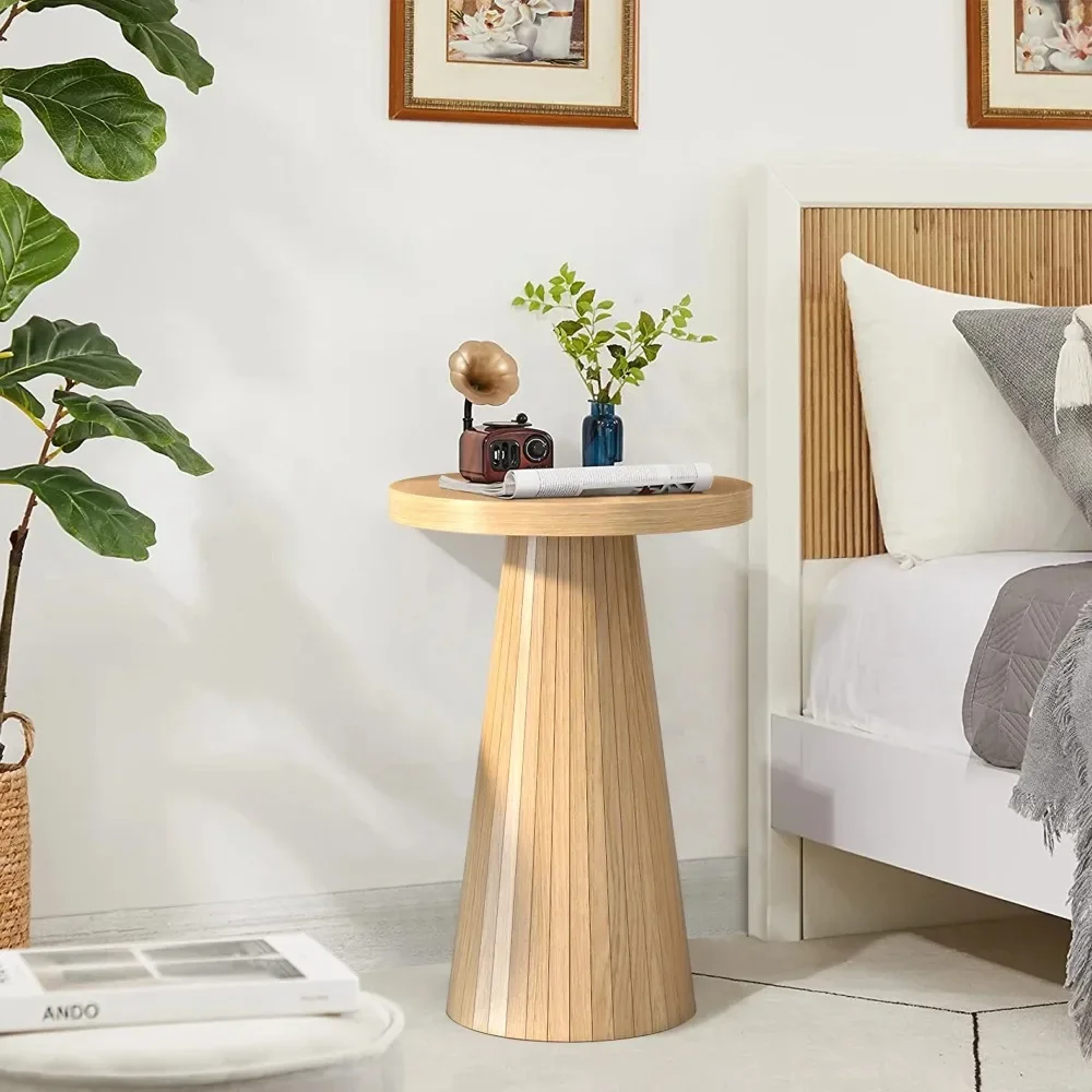 Small Round Pedestal End Table 5
