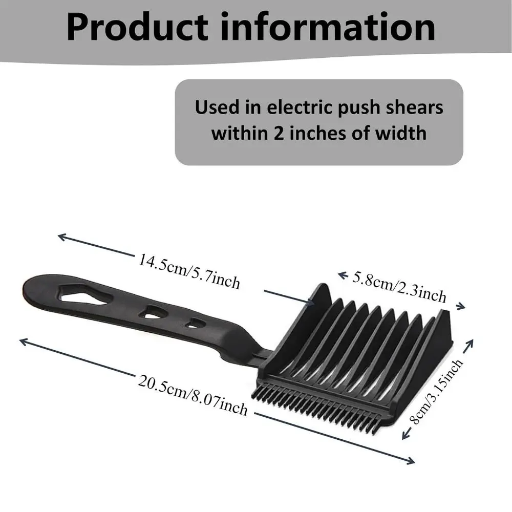 Men Styling Tool Barber Fade Combs Ergonomic Gradienter Design Hair Cutting Comb Plastic Barber Supplies Curved Comb for Salon 6