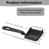 Men Styling Tool Barber Fade Combs Ergonomic Gradienter Design Hair Cutting Comb Plastic Barber Supplies Curved Comb for Salon 6