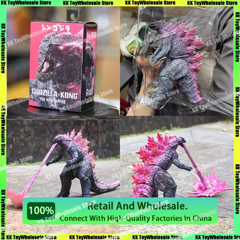 [Disponibile] Godzilla X Kong The New Empire Figures Shm Godzilla Vs King Kong 2 Movie 2024 Anime Action Figure Figuras Regali Giocattoli