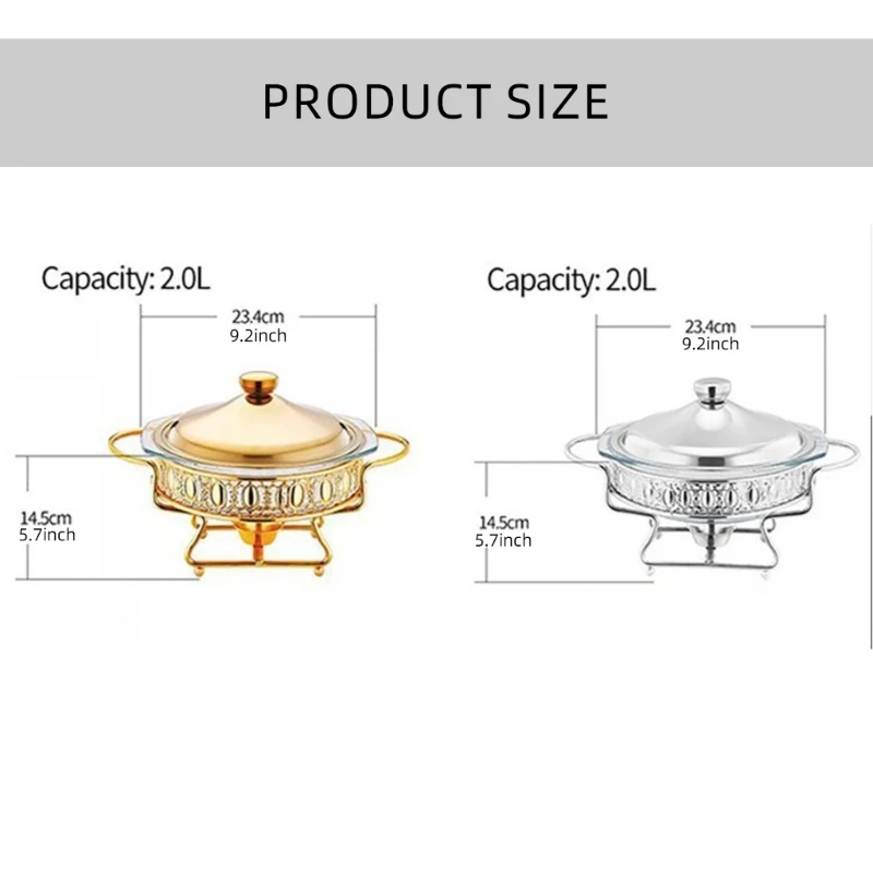 Multipurpose Glass Hot Pots Thermostatic Cooker for Heating and Serving