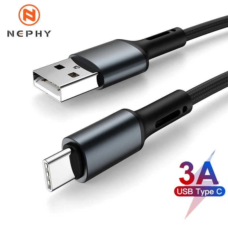 Versatile USB Type A to C Fast Charging Cable - Available in Multiple Lengths