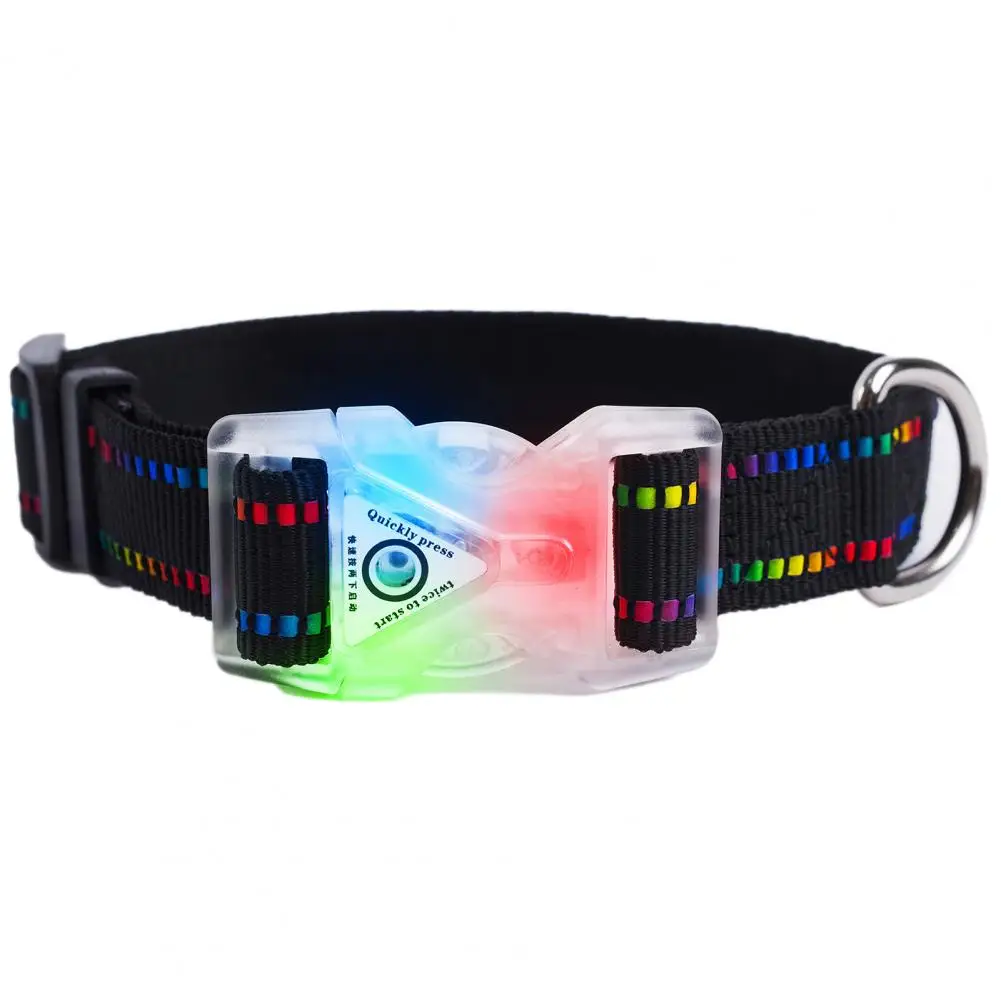 

Dog Light Collar Long-lasting Led Dog Collar for Night Safety Pet Collar with Glowing Neck Strap Rainproof for Medium