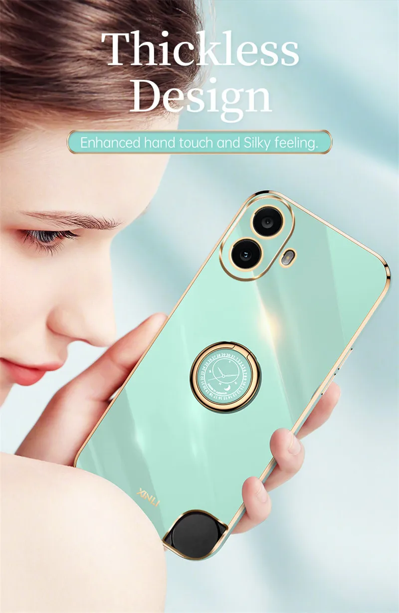 Plating Silicone TPU Bumper Soft Back Cover Matte Phone Case