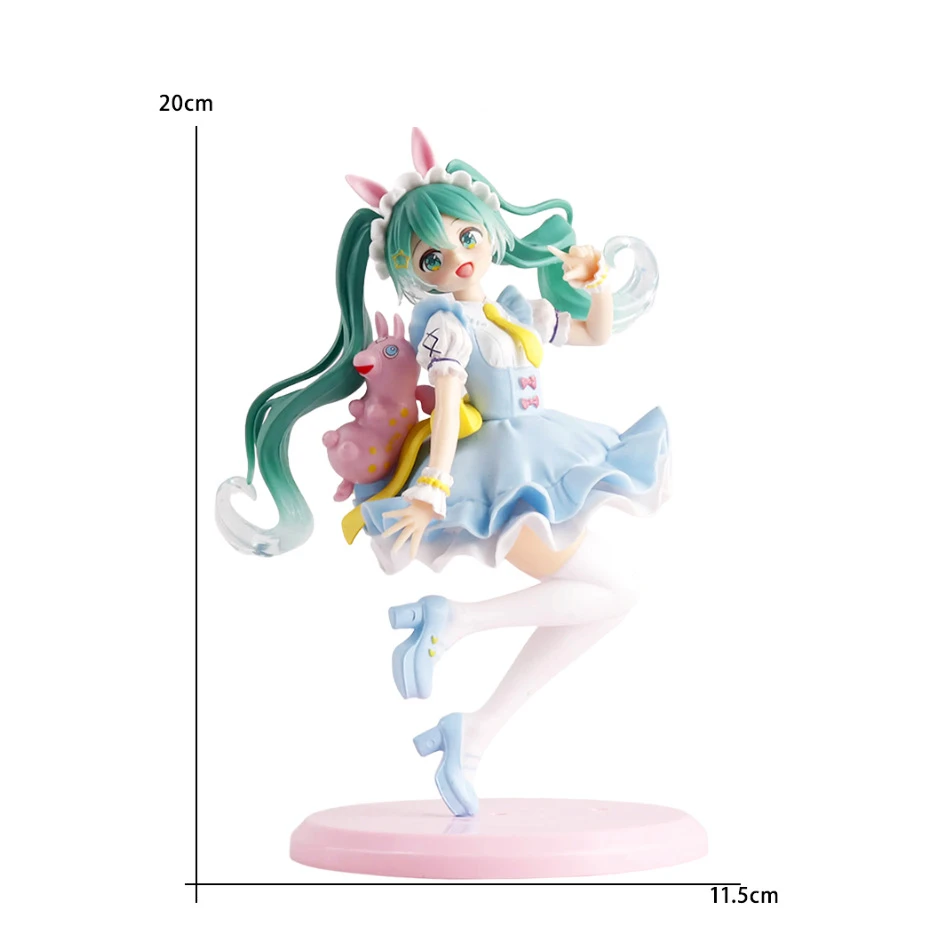 Hatsune Miku Wedding Dress Collectible Anime Figure - Kawaii Vocaloid Swimsuit PVC Toy Gift