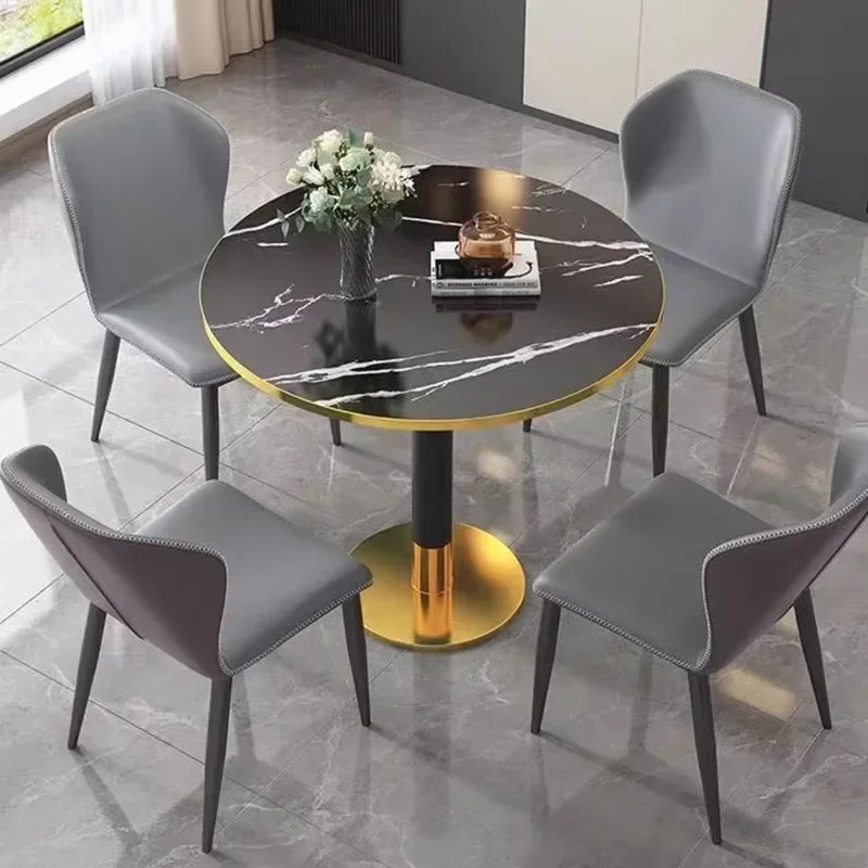 Luxury Coffee Table Sets Nordic Salon Chairs Dining Room Kitchen Tea End Black Floor Muebles Familiares