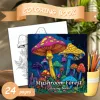 1pc Art Coloring Book 24Page Coloring Book Gift For Birthday Relieve Stress Kill Time Graffiti Painting Drawing Mushrooms Forest 2