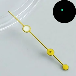 Premium Glow-in-the-Dark Watch Pointer - Blue/Green/Black Customizable Second Hand (M12 yellow)