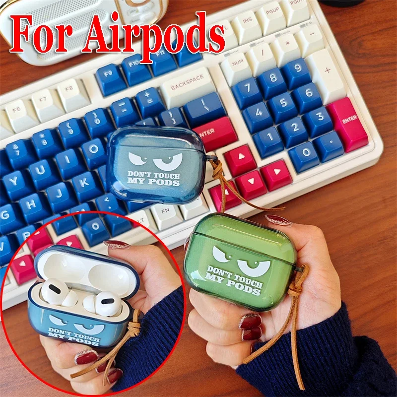 Cover Creativa Di Moda Per Custodia Airpods Per Airpods 2 Pro 2 Custodia Airpod Skin Charging Box Sleeve Airpods 3 Gen Cover Dont Touch