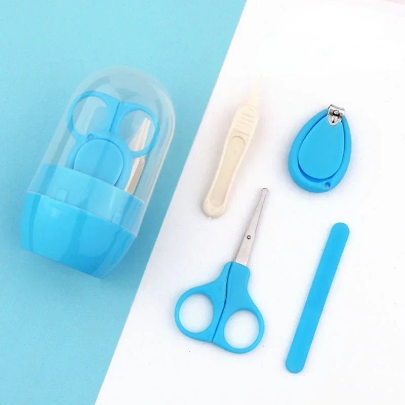 Newborn Baby Nail Scissor Care Tool Kid Safe Portable Clipper Trimmer Tweezer with Box Children Manicure Kit