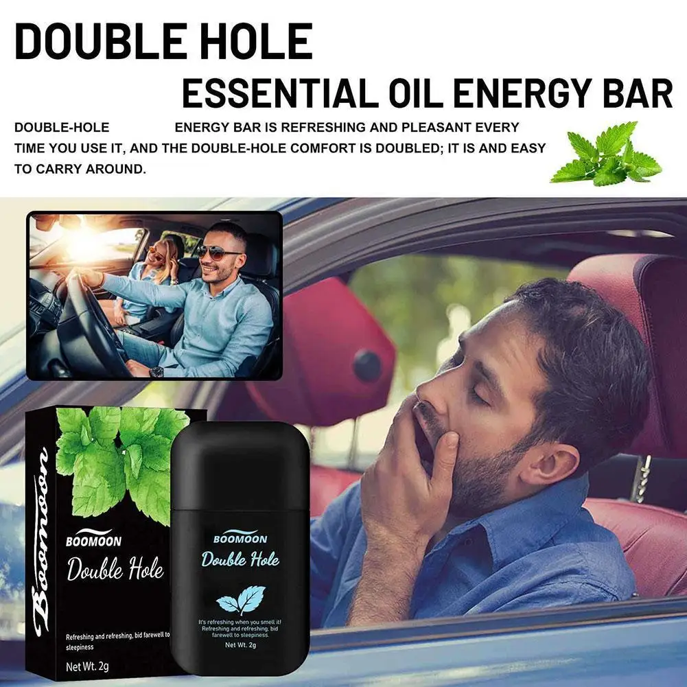 New High-end Vital Refreshing Energizing Aromatherapy Nasal Inhaler Fruit Style Essential Oils Boost Work Focus & Energy Men Wom