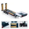 LESU RC 1/14 Metal Trailer Hydraulic Lifting Tailboard for RC Tractor Truck Car Remote Control Vehicle with Light Pump ESC Model 1